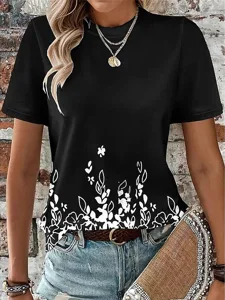 damen-t-shirt-druck-blumen-grafik-11693215-schwarz-3