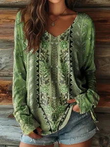 damen-t-shirt-druck-blumen-grafik-12219924-grun-4