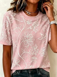 damen-t-shirt-druck-blumen-grafik-12742795-rosa-5