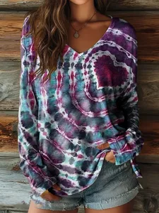 damen-t-shirt-druck-blumen-grafik-12771759-purpur-7