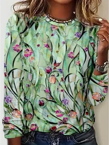 damen-t-shirt-druck-blumen-grafik-12876447-grun-1