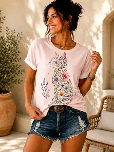 damen-t-shirt-druck-blumen-grafik-12921762-rosa-4