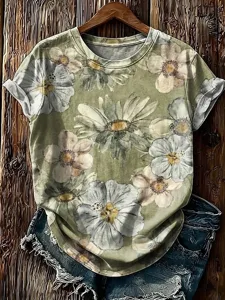 damen-t-shirt-druck-blumen-grafik-13057507-hellgrun-1