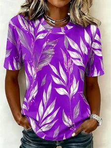 damen-t-shirt-druck-blumen-grafik-13457452-purpur-3