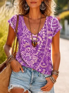 damen-t-shirt-druck-blumen-grafik-13868833-purpur-5