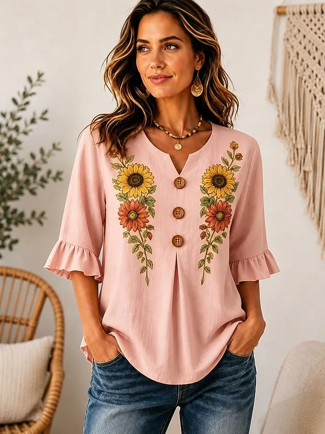 damen-t-shirt-druck-blumen-grafik-14104186-rosa-12