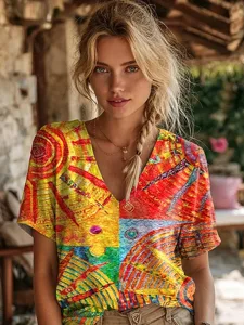 damen-t-shirt-druck-blumen-grafik-15011219-orange-2