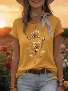 damen-t-shirt-druck-blumen-grafik-15205620-gelb-1