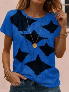 damen-t-shirt-druck-blumen-grafik-15246446-blau-2