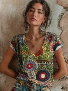 damen-t-shirt-druck-blumen-grafik-15526880-dunkelgrun-7