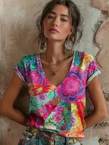 damen-t-shirt-druck-blumen-grafik-15526880-fuchsie-1
