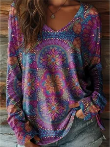 damen-t-shirt-druck-blumen-grafik-16375886-purpur-4