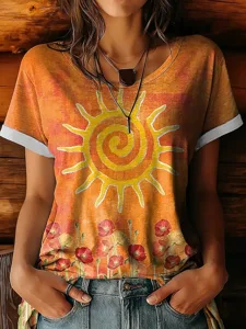 damen-t-shirt-druck-blumen-grafik-16478237-orange-1