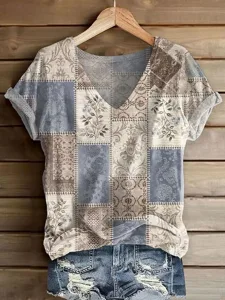 damen-t-shirt-druck-blumen-grafik-17439900-blau-3