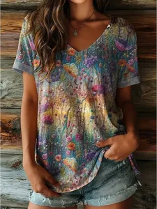 damen-t-shirt-druck-blumen-grafik-17540946-violett-6