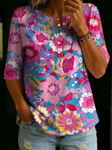 damen-t-shirt-druck-blumen-grafik-17805194-fuchsie-4