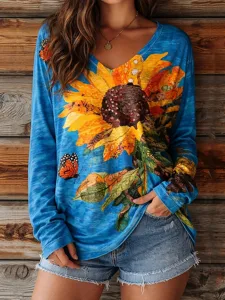 damen-t-shirt-druck-blumen-grafik-17983437-blau-4
