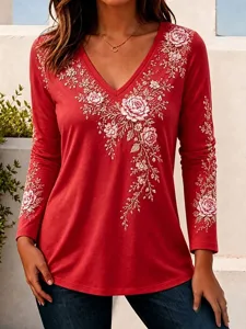 damen-t-shirt-druck-blumen-grafik-18053799-rote-2