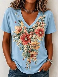 damen-t-shirt-druck-blumen-grafik-18404409-blau-2