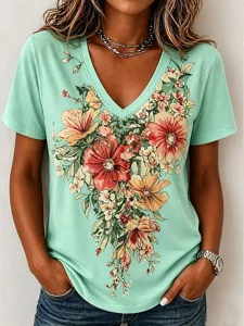 damen-t-shirt-druck-blumen-grafik-18404409-grun-1