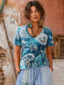 damen-t-shirt-druck-blumen-grafik-18508656-blau-6