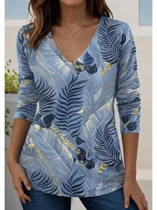 damen-t-shirt-druck-blumen-grafik-18565532-blau-2