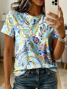 damen-t-shirt-druck-blumen-grafik-18870343-blau-1