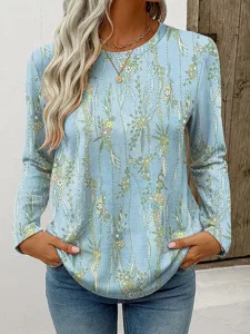damen-t-shirt-druck-blumen-grafik-19375777-blau-5