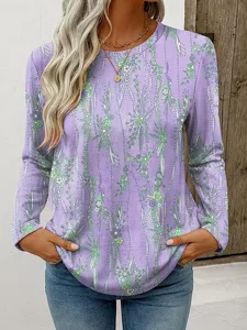 damen-t-shirt-druck-blumen-grafik-19375777-purpur-3