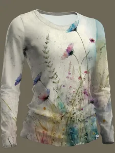 damen-t-shirt-druck-blumen-grafik-19400540-gelb-2