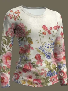 damen-t-shirt-druck-blumen-grafik-19400540-rote-1