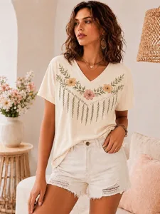damen-t-shirt-druck-blumen-grafik-19564522-wei-4