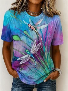 damen-t-shirt-druck-blumen-grafik-19798810-purpur-1