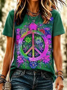 damen-t-shirt-druck-blumen-grafik-vintag-grun-2