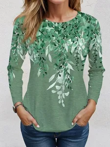 damen-t-shirt-druck-blumen-pflanze-19864831-grun-4