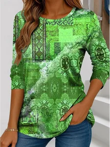 damen-t-shirt-druck-grafik-gestrei-14696008-grun-4