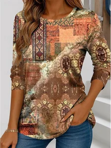 damen-t-shirt-druck-grafik-gestrei-14696008-orange-1