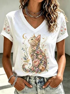 damen-t-shirt-druck-grafik-katze-s-15483653-wei-1