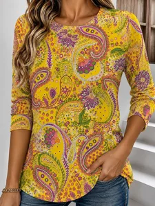 damen-t-shirt-druck-grafik-paisley-12431601-gelb-2