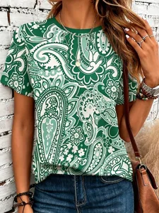 damen-t-shirt-druck-grafik-paisley-15147305-grun-2
