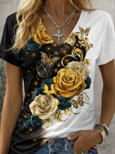 damen-t-shirt-druck-grafik-pflanze-10164063-schwarz-und-weiss-2