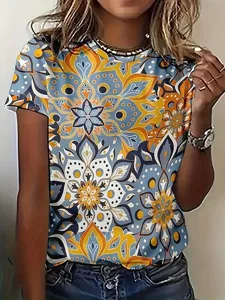damen-t-shirt-druck-grafik-stammes-16159084-blau-2