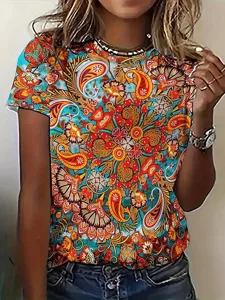 damen-t-shirt-druck-grafik-stammes-16159084-orange-1