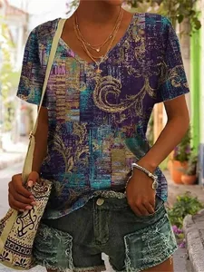 damen-t-shirt-druck-grafik-stammes-17204474-purpur-3