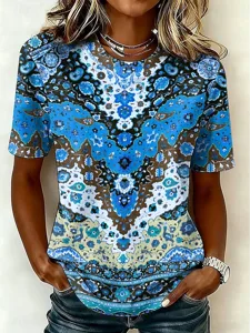 damen-t-shirt-druck-grafik-stammes-18236850-blau-2