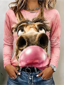damen-t-shirt-druck-grafik-tiermot-10001221-rosa-9