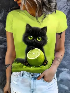 damen-t-shirt-druck-grafik-tiermot-10654743-grun-2