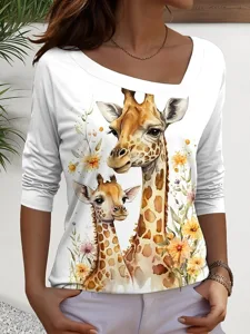damen-t-shirt-druck-grafik-tiermot-12395426-gelb-4