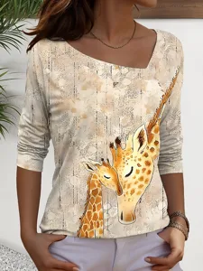 damen-t-shirt-druck-grafik-tiermot-12395426-khaki-2