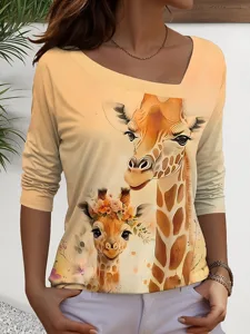 damen-t-shirt-druck-grafik-tiermot-12395426-orange-1